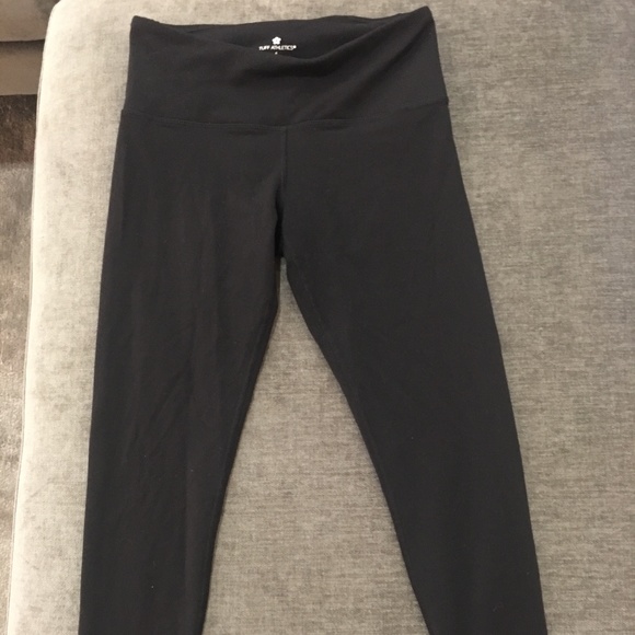 Tuff Athletics Pants - Black Yoga Leggings with Zip Pocket
